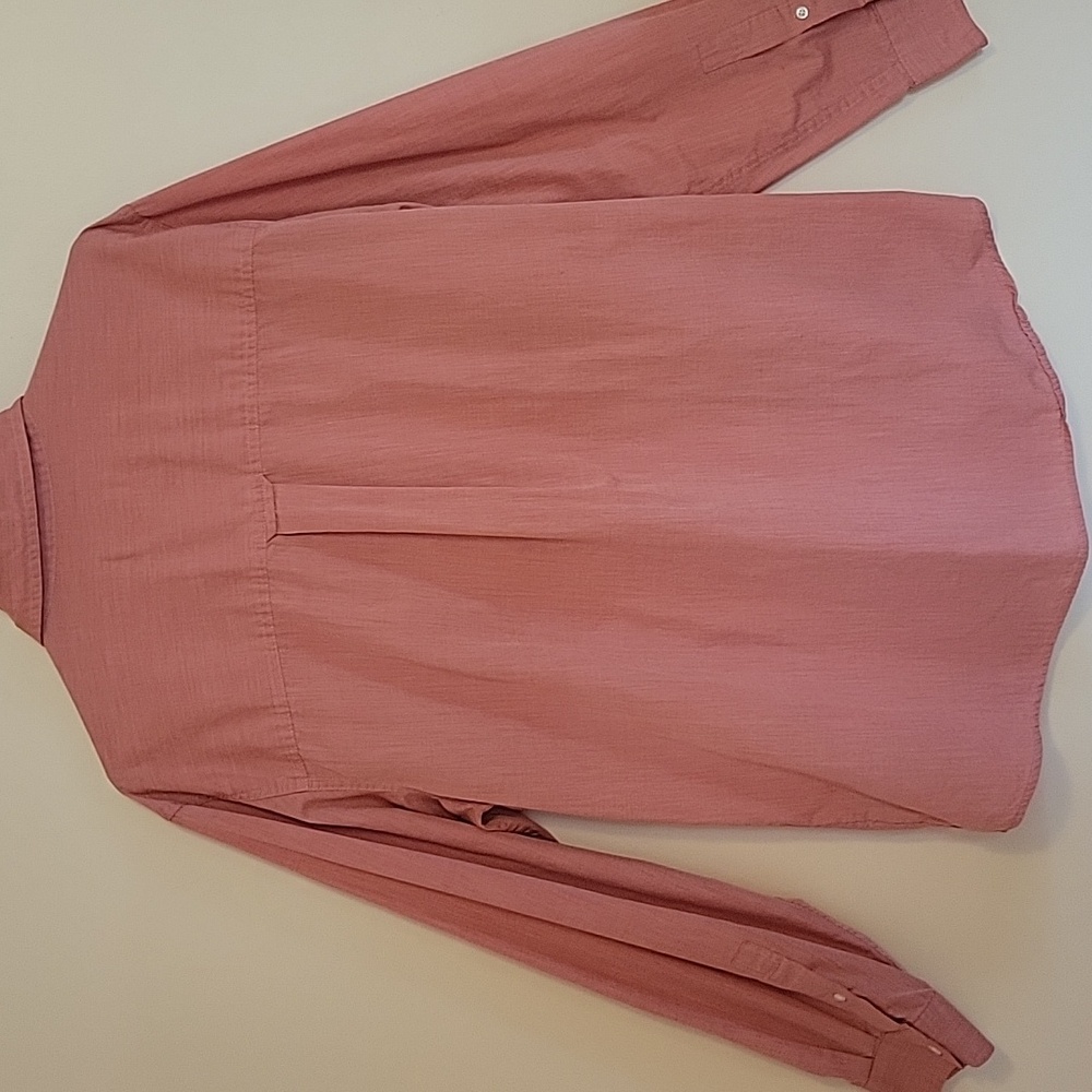 Chaps Coral Casual Button Down Shirt - Picture 5 of 9